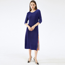 French Retro Spring And Autumn Dress New Women's Fashion Pleated Dress