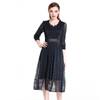 Autumn women Popular Dress Big Size Lace Elegant Lady Dress