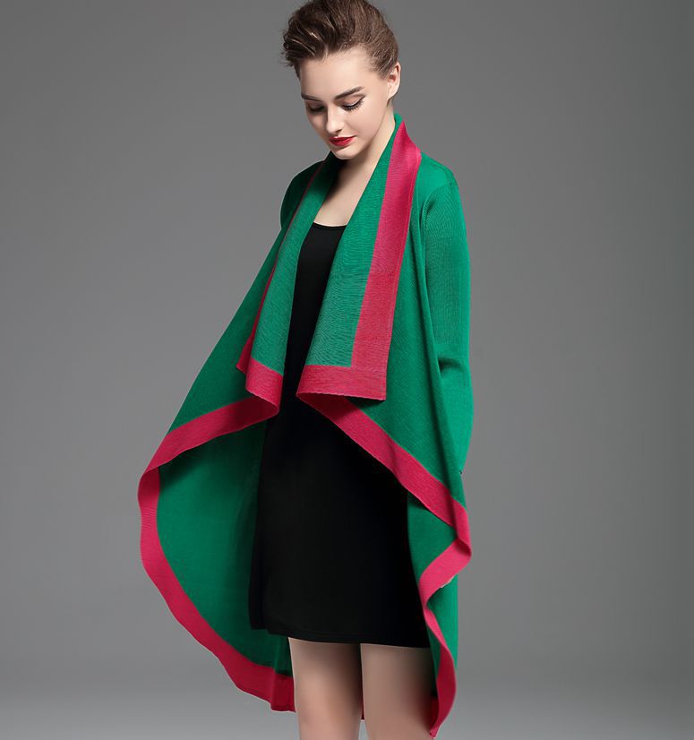Spring Women Pleated Fashion New Popular Loose Big Size Shawl Jacket