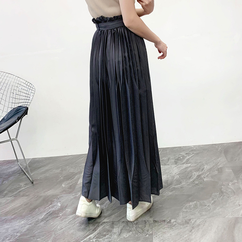 Women Pleated Fashion New Tidal Big Size Loose Trousers Tidal Pants