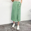 Winter Women Pleated Fashion New Trousers Loose Wide Legging Pants