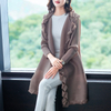 Autumn And Winter 2019 Fashion Pleated Coat Long Sleeve Fashion Ear Edge Pleated Jacket