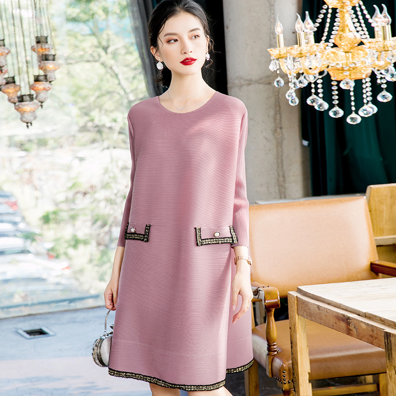 2020 Spring New Dress Women Oversized Pleated Dress