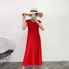 Pleated Bottoming Dress Autumn And Winter 2019 New Metal Texture Loose Large High Elastic Dress For Women