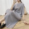 Ruffled Dress Irregular Women Pleated Long Dress Fashion New Loose Big Size Dress