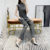 Summer 2020 Women Spot Pleated Jumpsuit New Slim Casual Pants