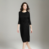 Women Pleated Fashion New Tidal Loose Lady Elegant Solid Color Dresses
