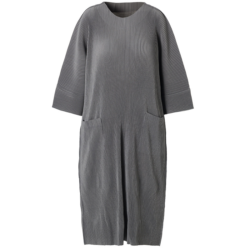 Spring Autumn Women Pleated Fashion New Big Size Casual Popular Dresses