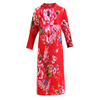 Chinese Style Printed Dress Spring 2021 New Women's Loose Plus Size Age Reducing Pleated Dress