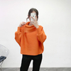 Pleated Lapel Bat Sleeve T-shirts Winter New Long Sleeve Pleated Bottoming Loose Women's Tops