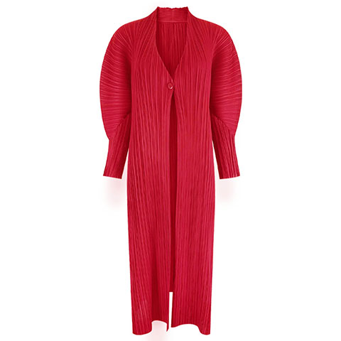 2021 New One Button A-line Loose Long Women's Windbreaker Pleated Coat