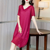 2021 Women's Casual Solid Color Two-piece Dress Pleated Dress
