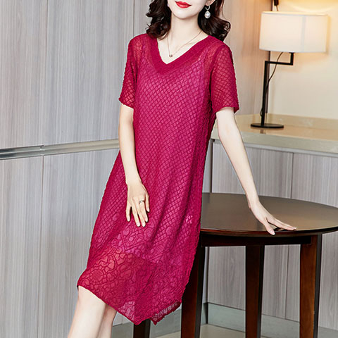 2021 Women's Casual Solid Color Two-piece Dress Pleated Dress