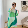 Pleated Dress Women's 2021 Summer New Age Reducing Large Size Loose And Thin Belly Covering A-line Dress