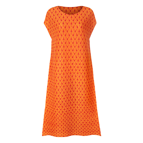 New Fashion New Dot Print Dress Midi Pleated Dress