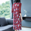 Retro Printed Dresses New Loose Large Size Screen Sleeve Spring Garment 2019