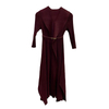 Women Pleated Dress Large Autumn High End Belly Covering Long Dress