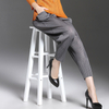 Spring Autumn Women Pleated Fashion New Solid Color Loose Pencil Trousers Pants