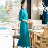 Large Pleated Dress 2020 Spring New Women's Long Slim One-step Dress