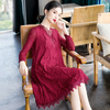 Women Fashion New Belly Covering Dress 2020 Spring New Loose Big Size Dress