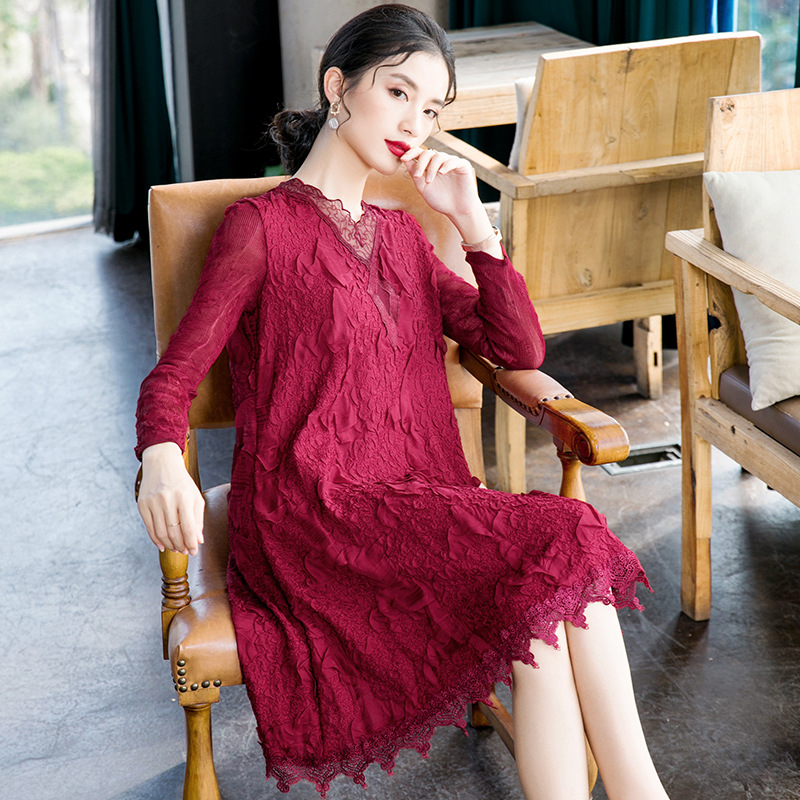 Women Fashion New Belly Covering Dress 2020 Spring New Loose Big Size Dress