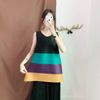 Summer Women Sleeveless Pleated Tops Striped Fashion New Tidal Big Size Vest