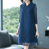 Autumn Lady Dress Fashion New Arrival Popular Big Size Pleated Dress