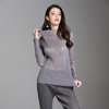 Women Pleated Fashion Popular Long Sleeves Bottom Solid Color Pullover Sexy Shirts