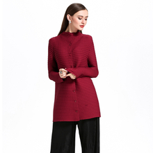 Spring Autumn Women Crinkled Fashion New Solid Color Tidal Jacket Lady Tops Coat