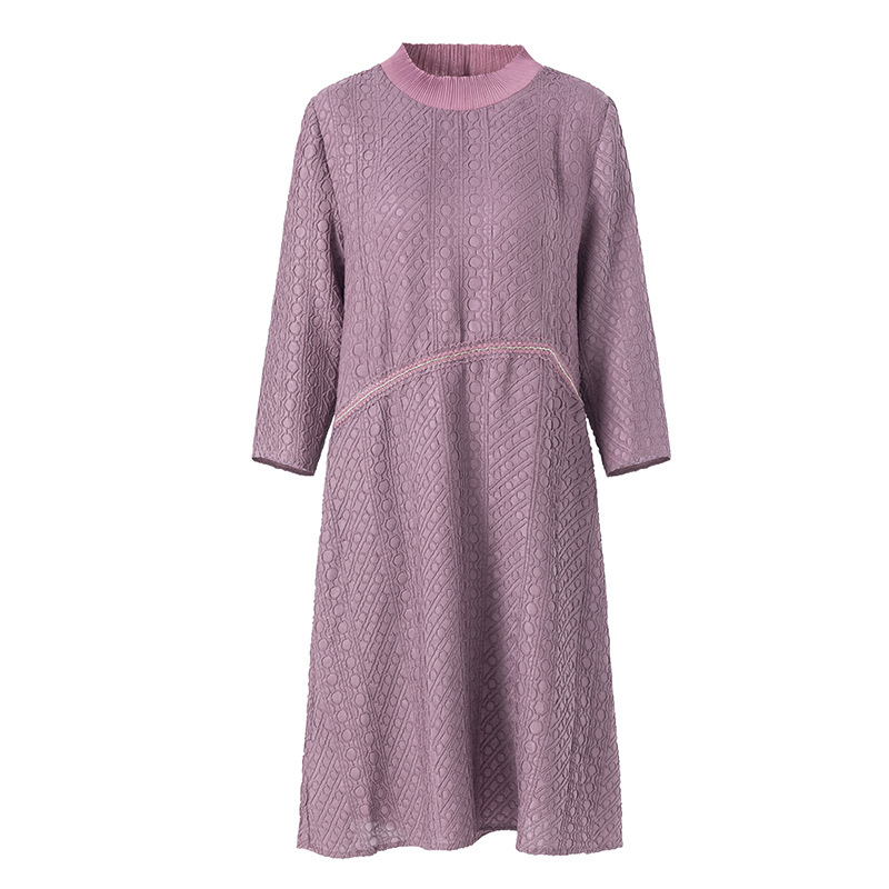 Spring Women Pleated Dress Fashion New Arrival Loose Big Size Dress