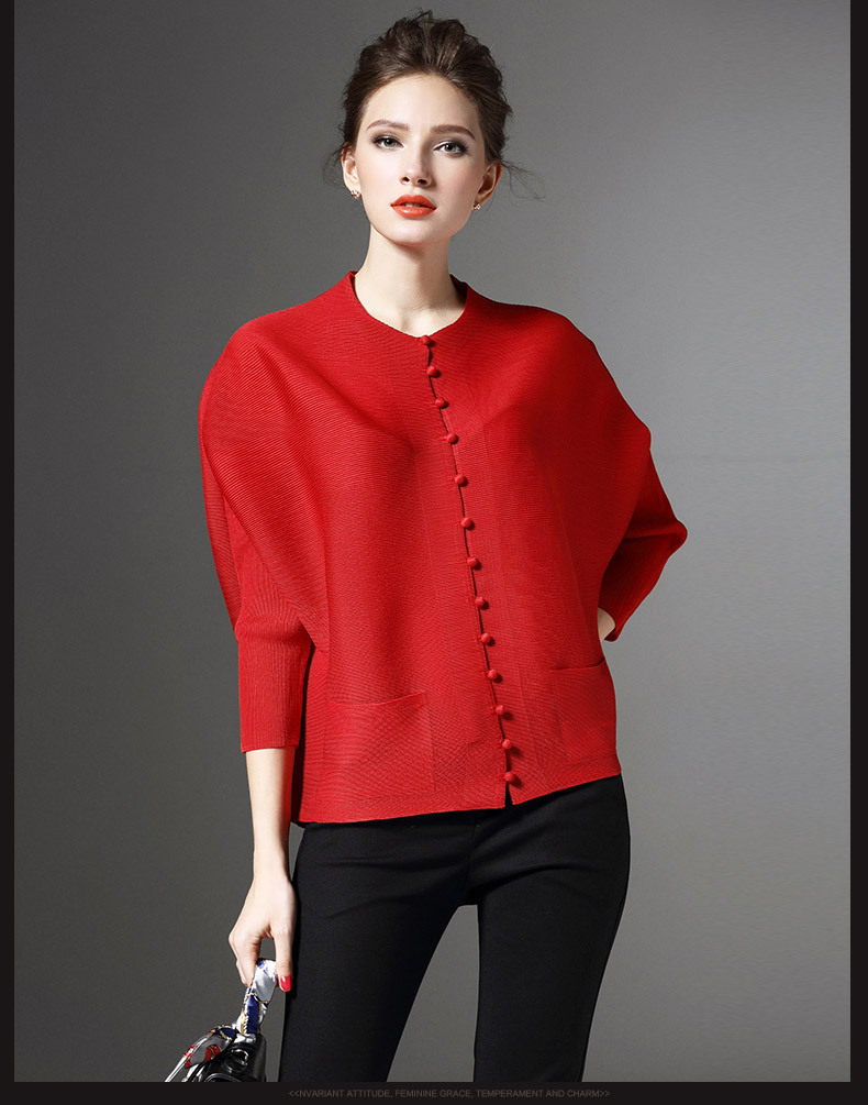 New Spring Clothes 2019 Women Cardigans Loose Large-sized Pleated Sunscreen Jackets