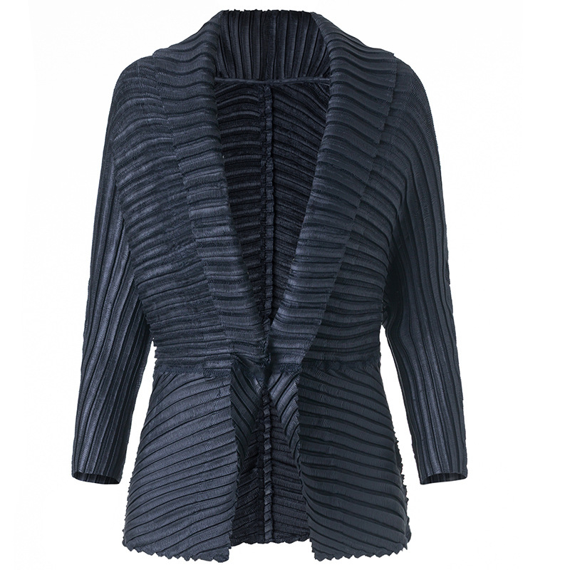 Women Pleated Fashion New Tidal Popular Tops Jacket Coats