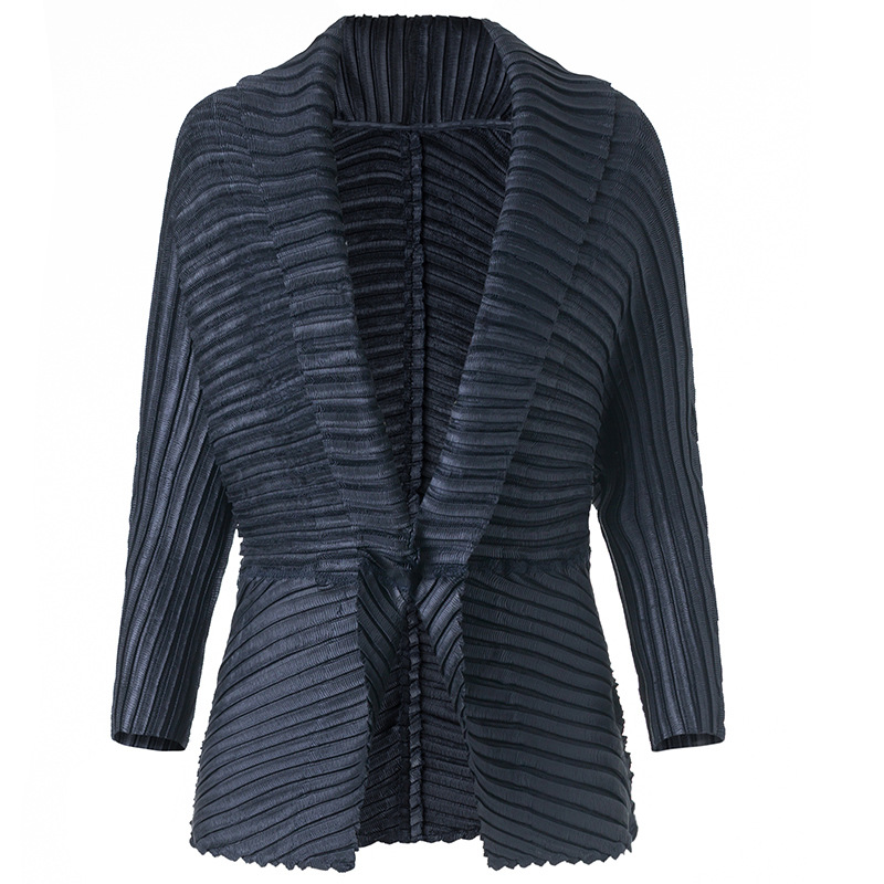 Women Pleated Fashion New Tidal Popular Tops Jacket Coats