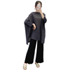 Autumn Women Pleated Fashion New Tidal Loose Big Size Fashion New Bat Sleeved Tops Shirts