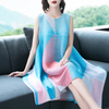 Summer Women Pleated Fashion New Tidal Loose Big Size Dresses