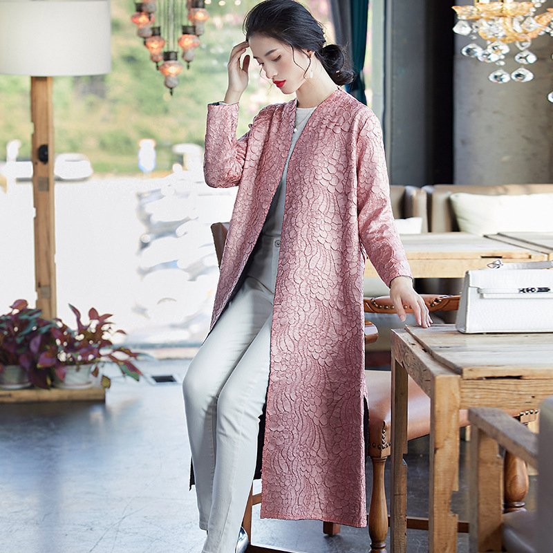 Pleated Autumn East 2019 New Foreign Style Large Size Jacket Pleated Long Windbreaker Coat