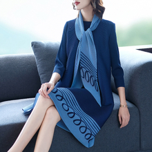 Autumn Women Pleated Fashion New Loose Big Size Dress