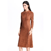Spring Original Lace Slim Dress Fashion Sheath Casual Turtleneck Spring Dress