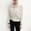 Aututmn Women Pleated Jacket Fashion New Popular Tidal Loose Coat