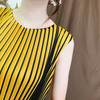 Autumn Women Pleated Fashion New Tidal Pleated Dress Loose Big Size Long Dress